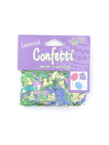 easter fun embossed confetti mix .5 ounce bag