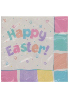 easter fun 16 count 9 7/8 x 9 7/8 napkins