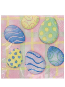 easter egg napkins- 20 in a pack