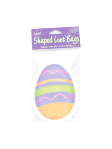 mini egg shaped 30 count loot bags 4 x 6 inch
