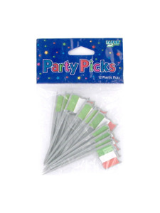 irish 12 count plastic party picks
