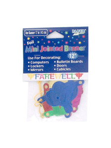 mini welcome back 20.8 inch foil jointed banner