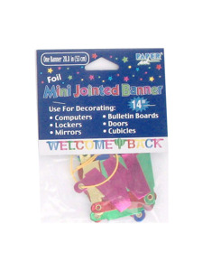 mini farewell 17 inch foil jointed banner