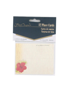 floral chic 12 count placecards 1.5 x 3.25 inch