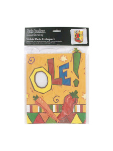 fiesta tri fold photo centerpiece 24 x 10 inch