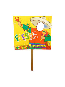 fiest photo cutout 2 sided yard sign
