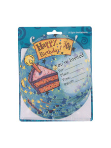 very special birthday 8 count spin invitations/envelopes