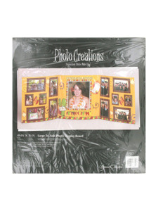 grad fiesta 46 x 16 inch large tri fold photo display board
