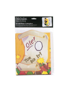 grad fiesta tri fold photo centerpiece 24 x 10 inch