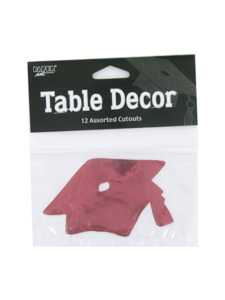 grad red hat 12 count table decor