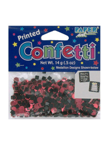 grim reaper printed happy birthday confetti .5 ounce bag