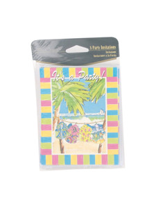 hang loose 8 count party invitations/envelopes