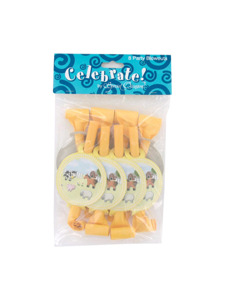 happy birthday little one 8 count party blowouts