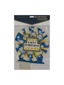happy retirement honeycomb centerpiece