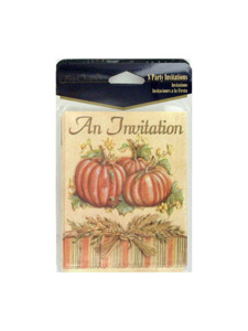 Autumn pumpkin invitations