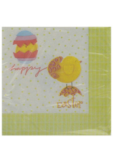 hatching chicks 20 count 9 7/8 x 9 7/8 inch napkins