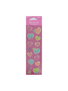 heart whimsy prism stickers one sheet