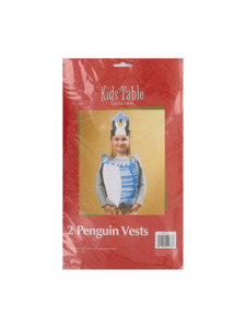 holiday fun 2 count heavy plastic penguin vests