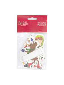 holiday fun winter 8 count assorted placecards