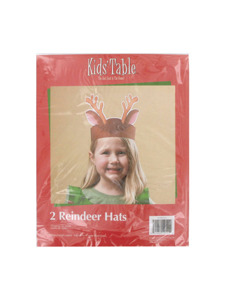 holiday fun 2 count reindeer hats