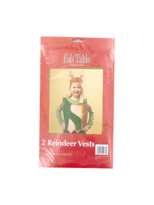 holiday fun 2 count reindeer vests