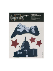 liberty 2 sheets of decorative decals