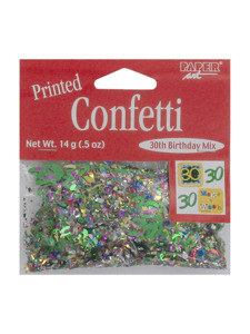 make a wish 30th birthday mix confetti .5 ounce bag