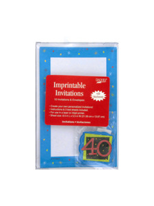 make a wish 40 10 count imprintable invitations/envelopes