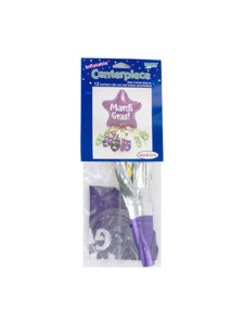mardi gras 12 inch inflatable centerpiece