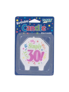 marvelous 30th birthday candle