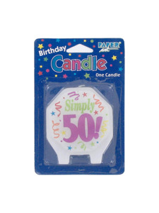 marvelous 50th birthday candle