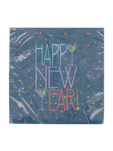 new years toast 16 count 12 7/8 x 12 7/8 inch napkins