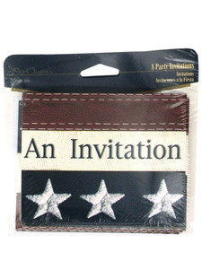 old glory 8 count party inviations/envelopes