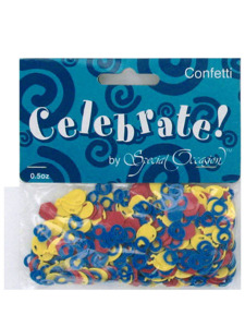 on the job printed confetti .5 ounce bag
