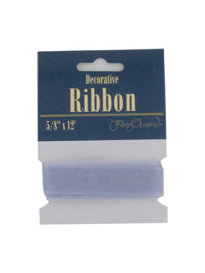 pearly periwinkle decorative ribbon 5/8 inch x 12 ft