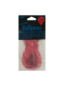 over the hill big 60 6 count round latex balloons 12 inch