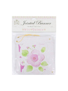 pink garden mis quince 5.5 ft jointed banner