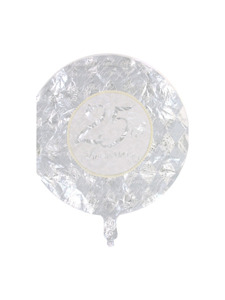 platinum wishes 25th anniversary metallic balloon