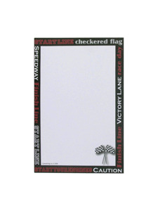 race day 8 count imprintable stationery sheets/envelopes