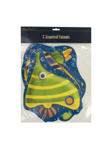 sea life 3 count assorted cutouts