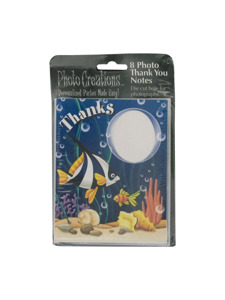 sea life 8 count photo invitations/envelopes