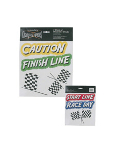speedway 2 sheets of decorative decals