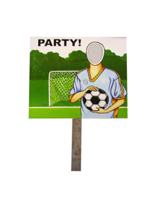 soccer photo yard sign