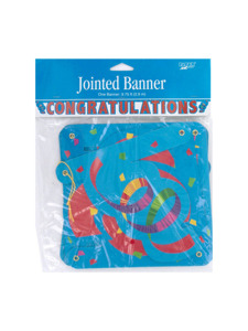 streamer celebration congratulations jointed banner
