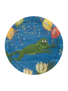 swamp party 8 count 7 inch round plates