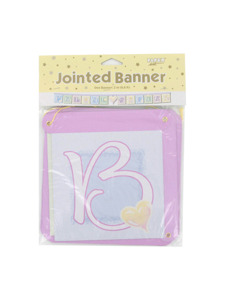 symbols of love bridal shower 6.6 ft jointed banner