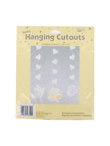 symbols of love 3 count 7 inch fancy hanging cutouts