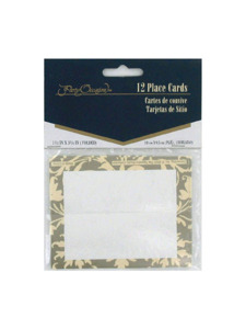tapestry champagne 12 count placecards