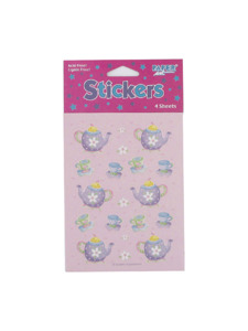 tea party 4 count sticker sheets