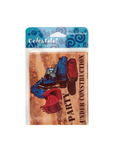 big dig 8 count invitations/envelopes